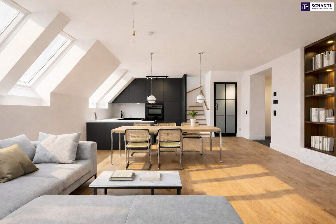 Exklusive Luxus-Dachterrassenwohnung mit traumhaftem Fernblick – Nähe Rochusmarkt/Stadtpark in Ruhelage!