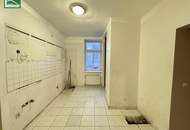 Renovierungsbedürftige Erdgeschoss-Wohnung in Hofruhelage nahe U4 und U6! Grenze zum 6. und 12. Bezirk!