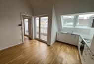 Helle 3-Zimmer Dachgeschosswohnung mit Terrasse nahe U3 Johnstraße/Meiselmarkt