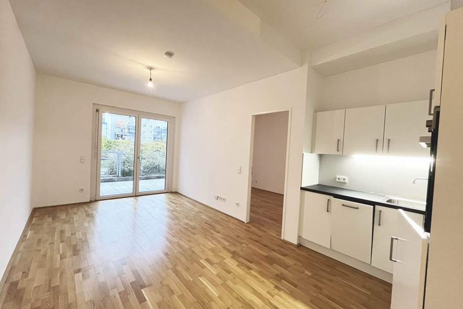 Neubauwohnung mit 2 Zimmern und Terrasse - im Zentrum von St. Pölten!, Wohnung-miete, 879,78,€, 3100 Sankt Pölten(Stadt)