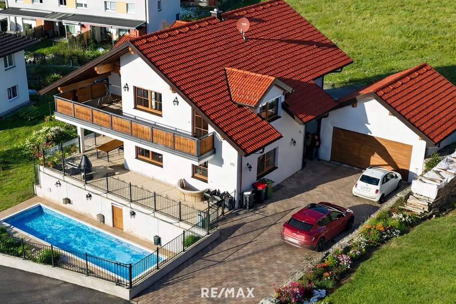 Modernes Einfamilienhaus mit Einliegerwohnung, Pool &amp; hochwertiger Ausstattung in Eggelsberg nahe Salzburg, Haus-kauf, 899.000,€, 5142 Braunau am Inn