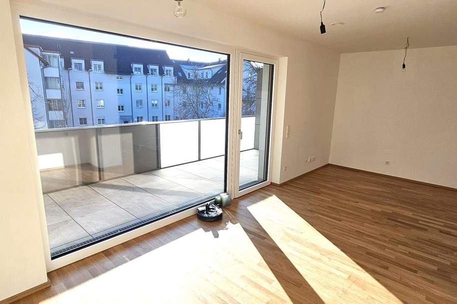 Erstbezug Auf der Wies - 3 Zimmerwohnung mit 2 Balkone und Tiefgaragenplatz, Wohnung-miete, 1.430,00,€, 4040 Linz(Stadt)