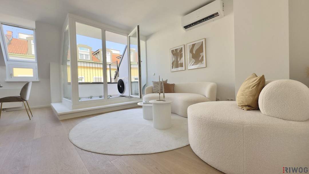 Neubau DG-Terrassenwohnung in Ruhelage | PKW-Stellplatz | 3 Min. zum Kutschkermarkt und zur U6 | 2 Min. zum Aumannplatz