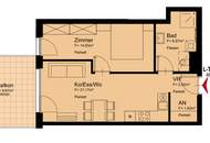 einladende 2-Zimmer Wohnung I Balkon I nahe U1 Kagraner Platz
