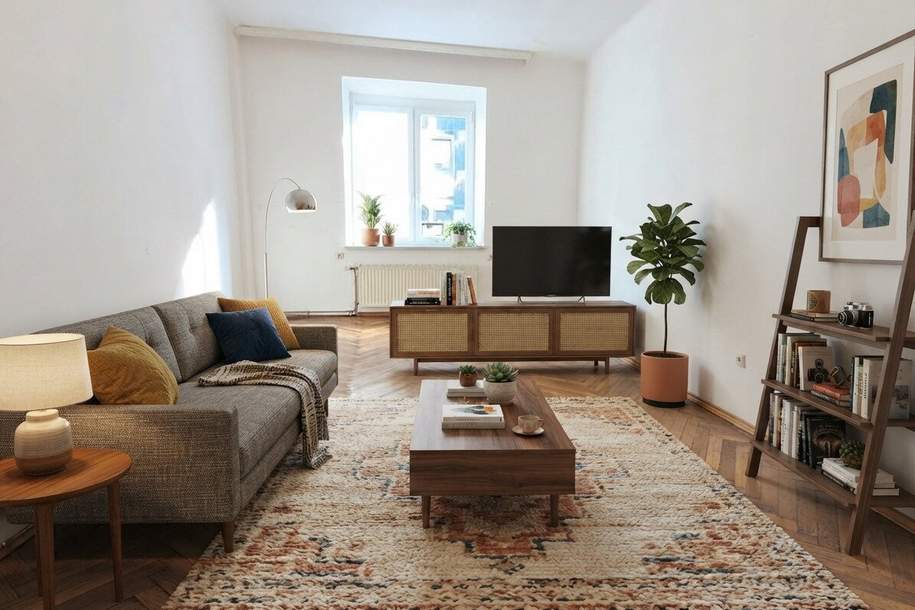 Altbauwohnung mit 3 Zimmern – Wohnen nahe Schönbrunn, Wohnung-kauf, 280.000,€, 1140 Wien 14., Penzing