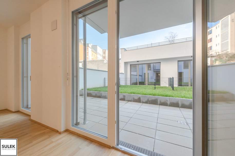 Eigengarten &amp; Terrasse inmitten der Stadt! 2 Zimmer Neubauwohnung ab Ende April beziehbar!, Wohnung-miete, 1.393,58,€, 1040 Wien 4., Wieden