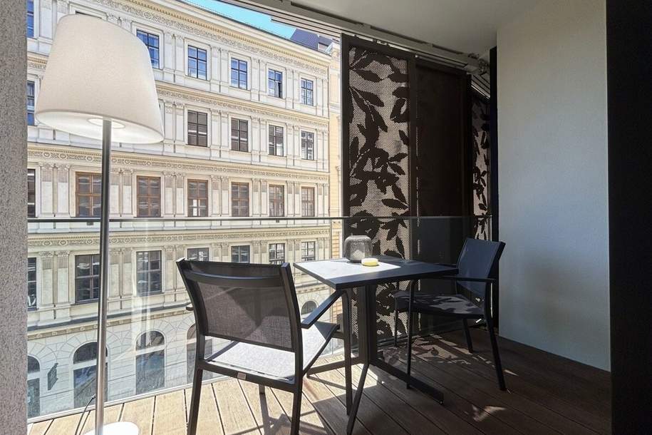 Anlegerwohnung mit USt-Ausweisung im KAYSER | Nähe Donaukanal und Schottentring (U2,U4) | stilvolle Möbel | Loggia, Wohnung-kauf, 598.000,€, 1010 Wien 1., Innere Stadt