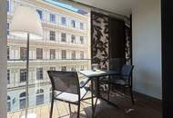 Anlegerwohnung mit USt-Ausweisung im KAYSER | Nähe Donaukanal und Schottentring (U2,U4) | stilvolle Möbel | Loggia