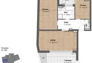 Dachgeschosswohnung in Top Lage, nahe Uno City
