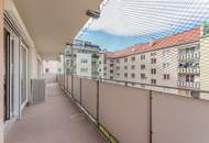 Hofblick! Balkonwohnung mit 4-Zimmern-Wohnung in Kaisermühlen!