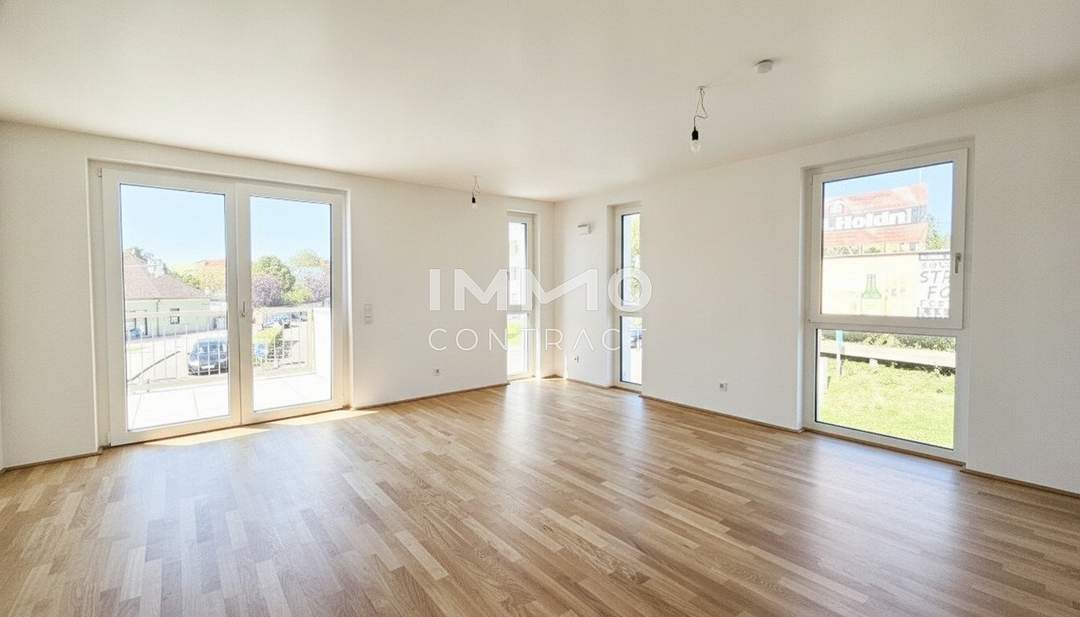 Zentral - modern - hell: Perfekte 2-Zimmer-Wohnung mit Balkon im Erstbezug in grüner Anlage
