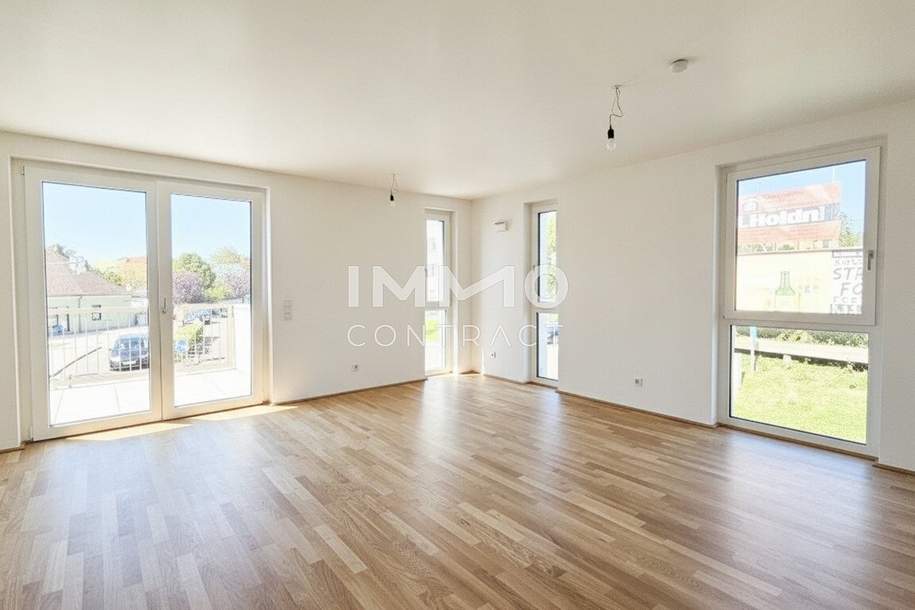 Zentral - modern - hell: Perfekte 2-Zimmer-Wohnung mit Balkon im Erstbezug in grüner Anlage, Wohnung-kauf, 302.400,€, 2333 Bruck an der Leitha