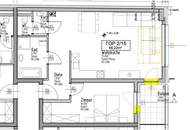 2 Zimmer Wohnung mit 66m² und Balkon sowie Garage im Herzen von Tulln