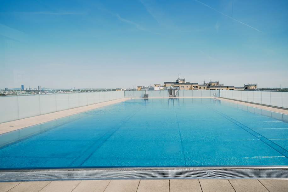 Ab ins kühle Nass - Pool am Dach - besser geht's nicht, Wohnung-miete, 1.490,00,€, 1110 Wien 22., Donaustadt