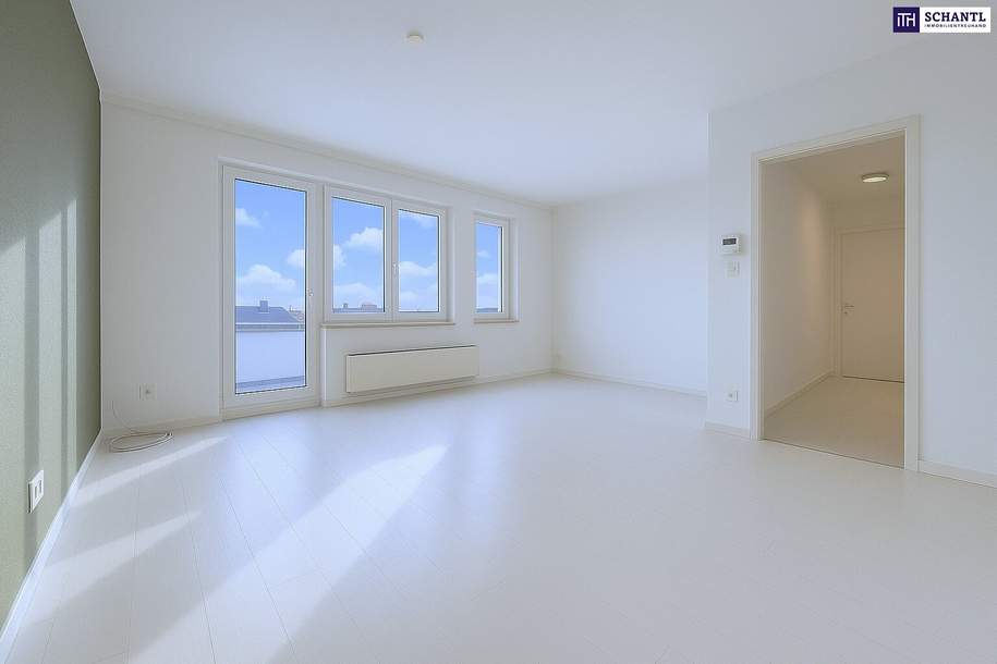 Urban Living: Neubau I 2-Zimmer I 60 m² Wohnkomfort I separate Küche I riesige Südterrasse I Weitblick I Toplage Mariahilf!, Wohnung-kauf, 449.000,€, 1060 Wien 6., Mariahilf