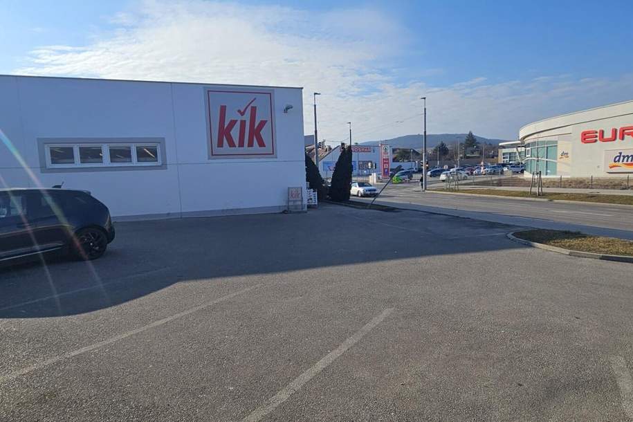 Geschäftslokal mit ca. 500 m2 direkt gegenüber von Eurospar (Hervis/DM) in Baden bei Wien zur Miete, Gewerbeobjekt-miete, 6.700,00,€, 2500 Baden