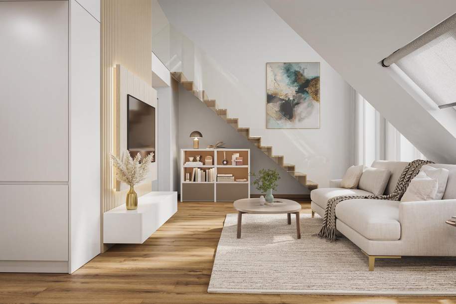 ERSTBEZUG I MAISONETTE-DACHGESCHOSS I TERRASSE I 2x BALKON I PROVISIONSFREI, Wohnung-kauf, 698.400,€, 1210 Wien 21., Floridsdorf