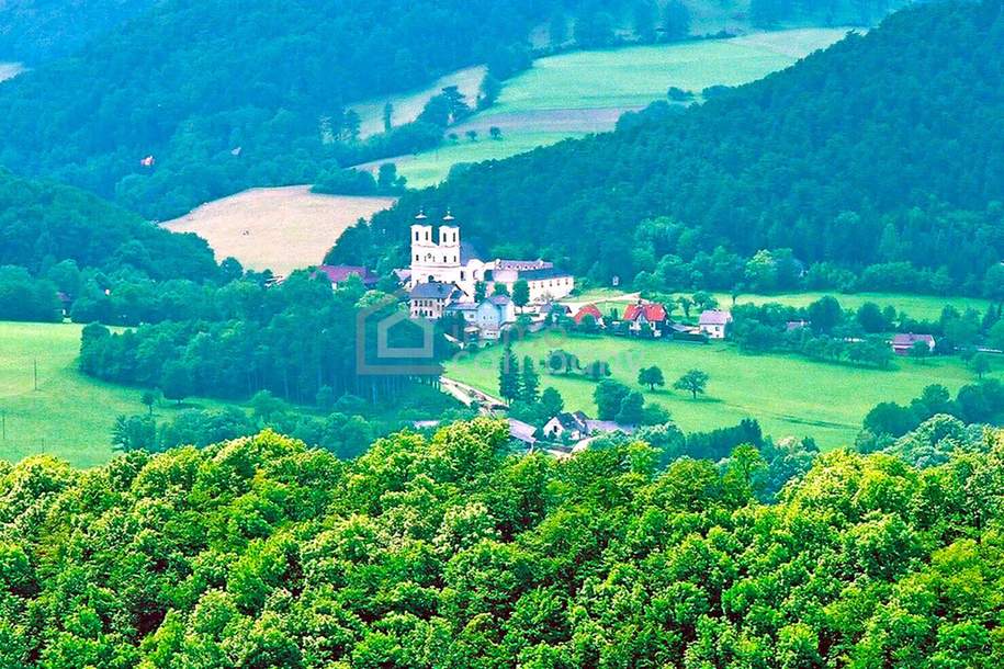 !!! RESERVIERT !!! Atemberaubend schöne Landschaft - Südlage - ebener Baugrund 1569qm plus 548qm Grünland insgesamt 2.117qm - kein Bauzwang !!! Nähe Alland nur 20 Minuten nach Wien!!!, Grund und Boden-kauf, 495.000,€, 2571 Baden