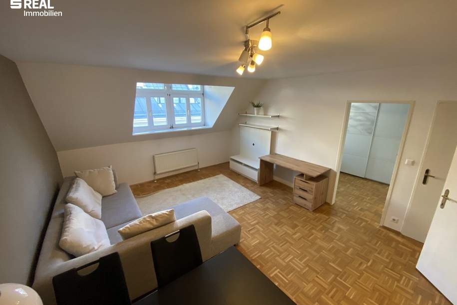 Schlossquadrat, Dachausbau 2 Zimmer, Einbauküche, Wohnung-kauf, 290.000,€, 1050 Wien 5., Margareten