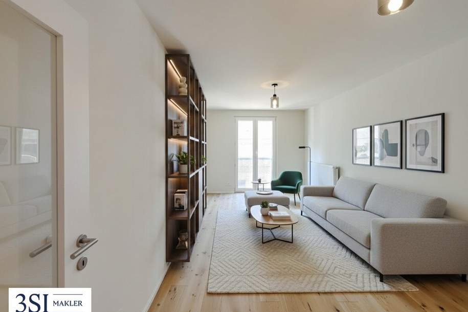 Helle 2 Zimmer Neubauwohnung mit perfekter Aufteilung nähe Karlsplatz, Wohnung-kauf, 449.000,€, 1040 Wien 4., Wieden