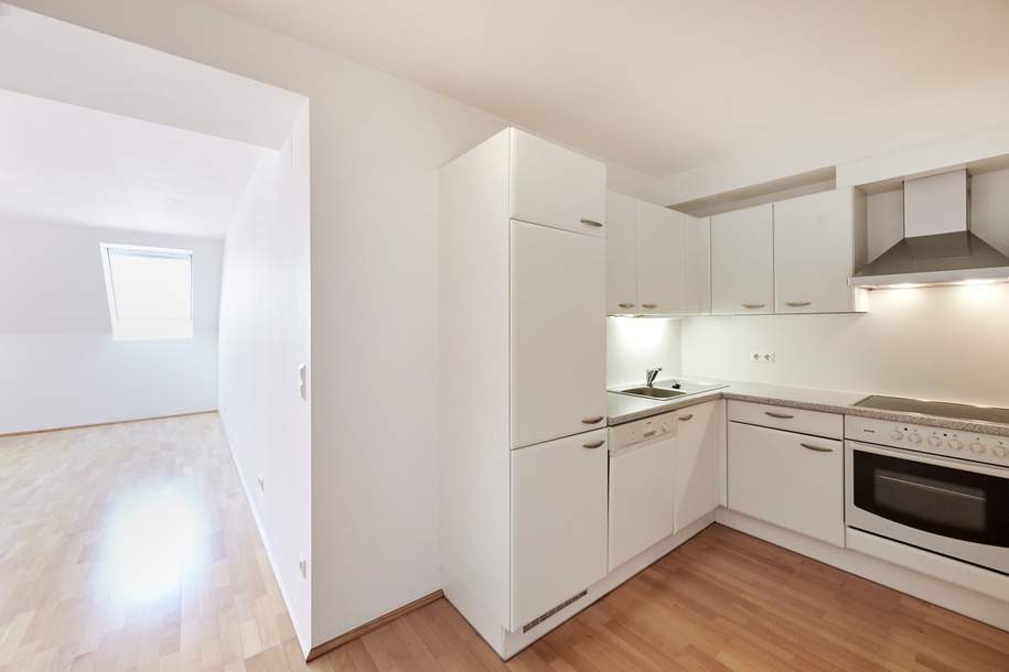 Neubau Living - Traumhafte 1-Zimmer-Wohnung im Dachgeschoss, Wohnung-kauf, 339.000,€, 1070 Wien 7., Neubau