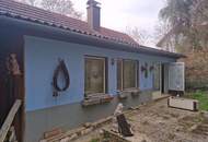 SANIERUNGSBEDÜRFTIGES LANDHAUS MIT KLEINEM HOLZSCHUPPEN UND RUHIGEM INNENHOF AN DER WAGRAMKANTE MIT KLEINEM WEINKELLER FÜR 1-2 PERSONEN
