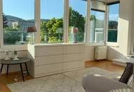 1190! Entzückendes, voll möbliertes DG mit zwei Terrassen und Tiefgaragenplatz!