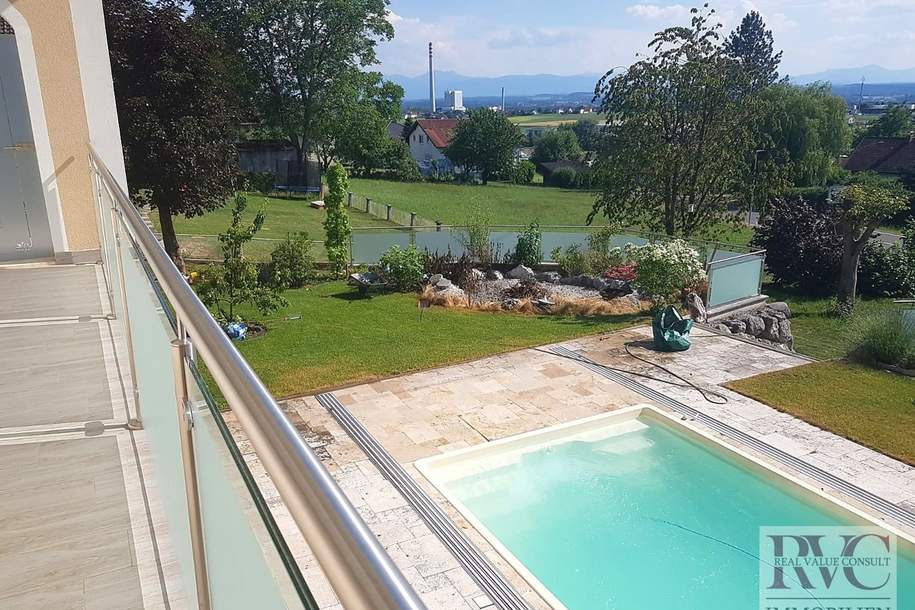 Wohnen mit Weitblick – großes Haus mit Pool, ca. 1.600 m2 Grund &amp; vielfältigen Nutzungsmöglichkeiten, Haus-kauf, 895.000,€, 5121 Braunau am Inn