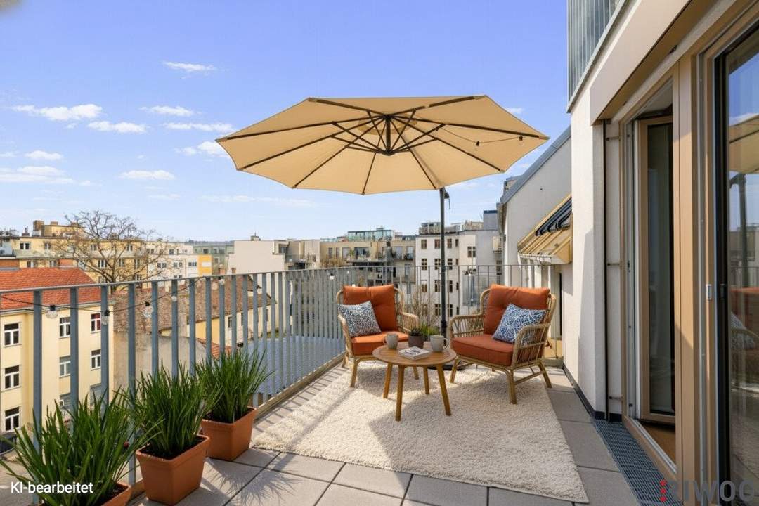 DG-ERSTBEZUG mit ca. 11 m² BALKON/TERRASSE | Nähe Alte Donau | Komplett hofseitig | Fernwärme &amp; Klima | Ideal für Anleger oder Eigennutzer | TG-Stellplatz optional | Nachhaltiges Projekt