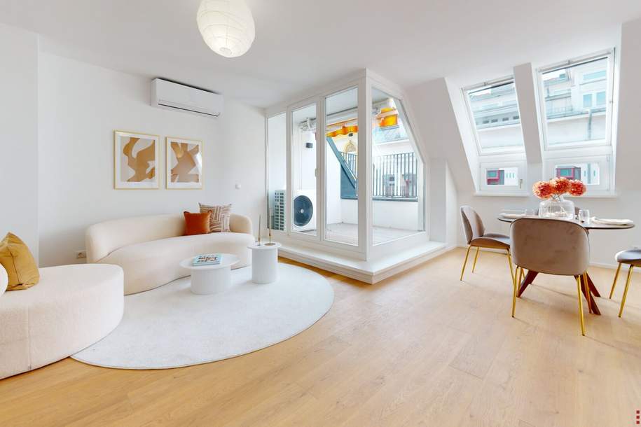 Neubau DG-Terrassenwohnung in Ruhelage | PKW-Stellplatz | 3 Min. zum Kutschkermarkt und zur U6 | 2 Min. zum Aumannplatz, Wohnung-kauf, 579.000,€, 1180 Wien 18., Währing