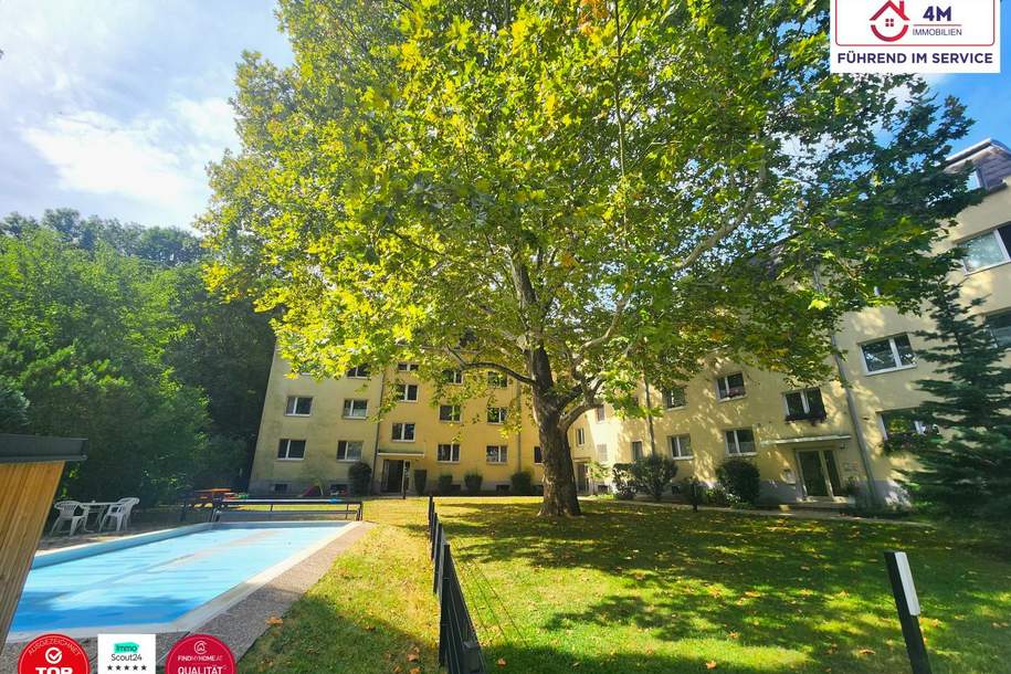 🌳GRÜN-RUHELAGE 2-Zimmer-Wohnung mit Loggia &amp; Poolbenützung in Neuwaldegg🌳, Wohnung-kauf, 295.000,€, 1170 Wien 17., Hernals