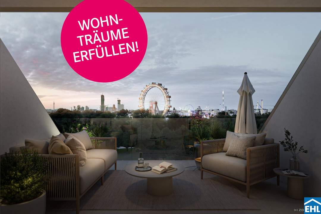 Exklusiver Wohnraum mit Ostausrichtung - grandiose Lage beim Prater!