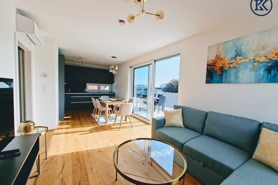 Moderne 2-Zimmer-Wohnung (Erstbezug) mit großer Terrasse &amp; Klimaanlage – nahe der U2-Aspernstraße, Wohnung-kauf, 1220 Wien 22., Donaustadt
