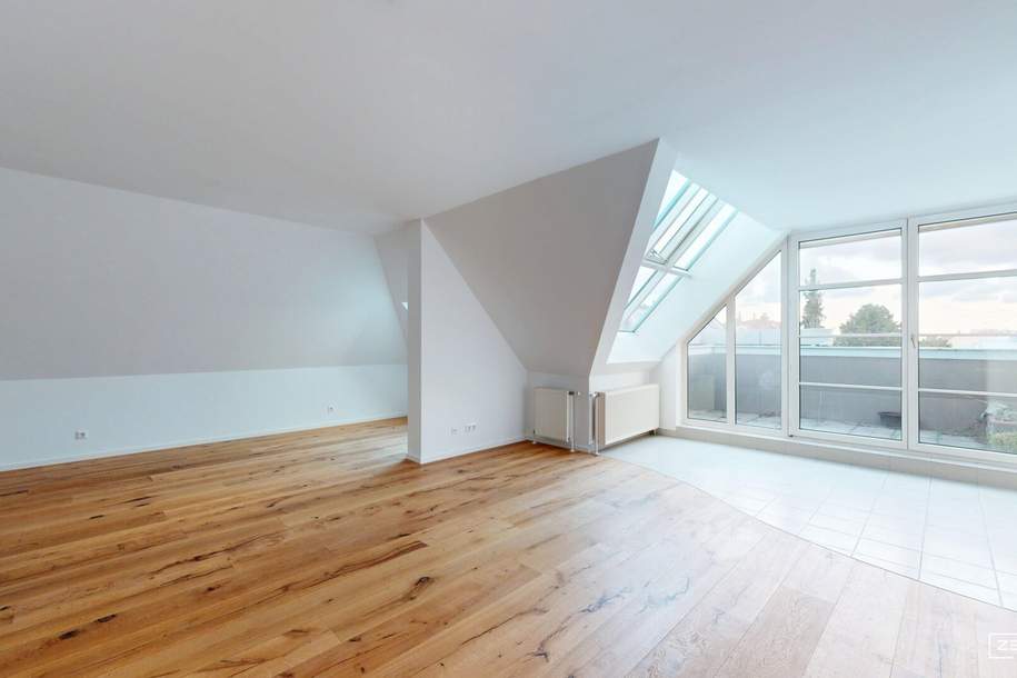 LIESING - Nähe Riverside | geräumige Dachgeschosswohnung mit großzügigem Wohnbereich, Terrasse &amp; extra Küche | ZELLMANN IMMOBILIEN, Wohnung-kauf, 599.000,€, 1230 Wien 23., Liesing