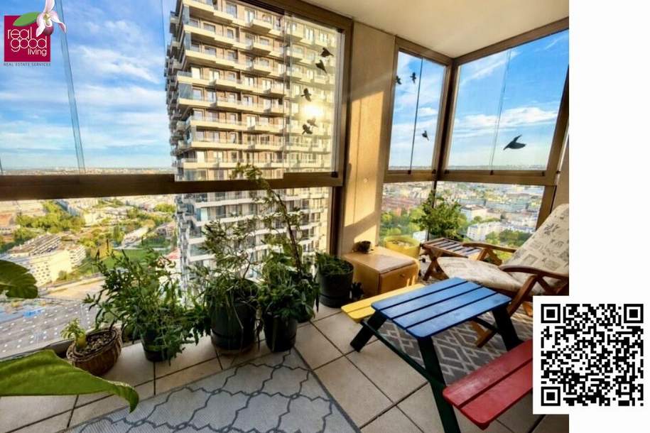 High-Floor Living im Helio Tower – Stilvolle 3-Zimmer-Wohnung mit Panorama-Fernblick!, Wohnung-kauf, 620.000,€, 1030 Wien 3., Landstraße