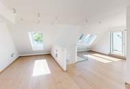 ZUR SCHÖNEN AGNES – Erstbezug: 4-Zimmer-Dachgeschoss-Maisonette mit Balkon &amp; Terrasse im grünen Sievering – PROVISIONSFREI