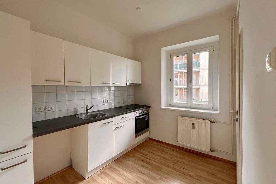 Zur Miete steht eine charmante 1-Zimmer-Wohnung im 2. Obergeschoss (ohne Lift) in zentraler Lage!, Wohnung-miete, 391,70,€, 8051 Graz(Stadt)