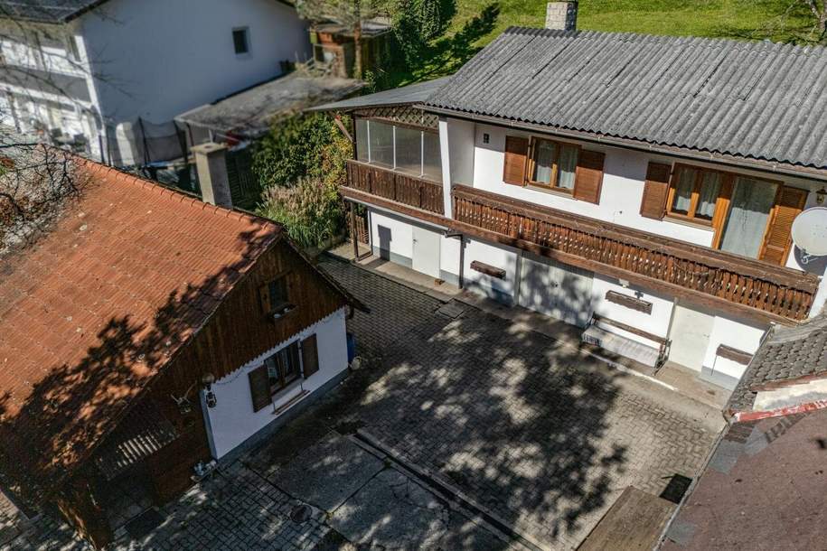 Hausensemble auf großem Grundstück nahe Graz – 4.680 m² Gesamtfläche und Entwicklungsperspektive, Haus-kauf, 375.000,€, 8111 Graz-Umgebung