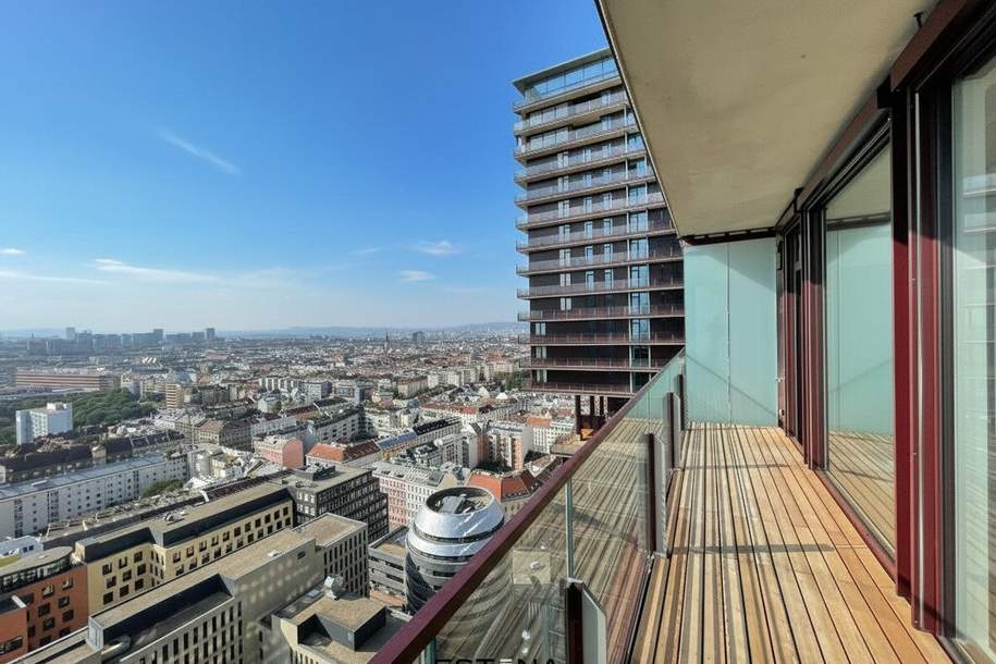 Luxuriöses Wohnen mit grandioser Aussicht und Infinity Pool auf den Dach, Wohnung-miete, 1.900,00,€, 1030 Wien 3., Landstraße