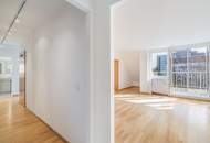 Vier Zimmer im 4. Stock, vier Minuten von der U4. Hofseitige lichtdurchflutete Neubau Dachgeschosswohnung