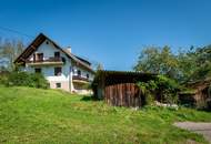 Liegenschaft mit Einfamilienhaus und Nebengebäuden nahe Bad Gams!