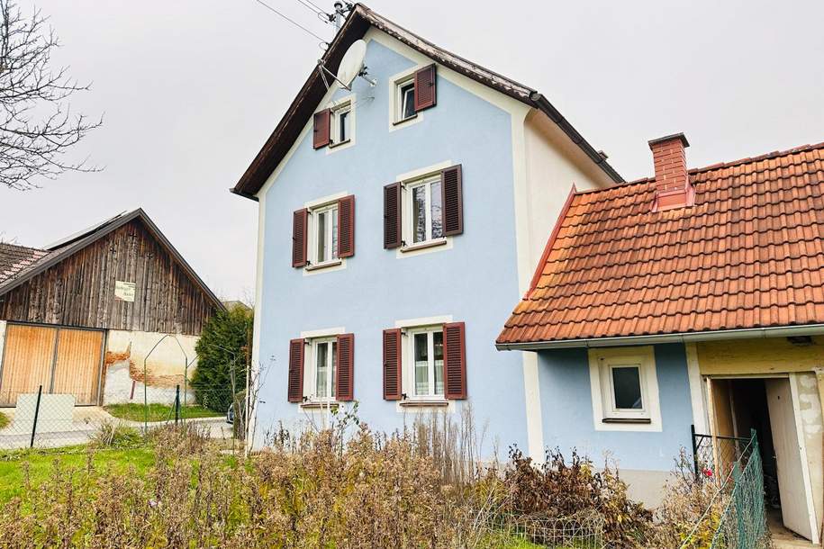 Sanierungsbedürftiges Wohnhaus in schöner ländlicher Lage mit großem Grundstück, Haus-kauf, 165.000,€, 8294 Hartberg-Fürstenfeld