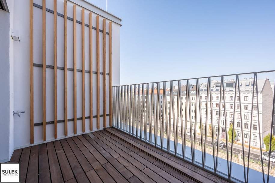 Zweitbezug: klimatisierte 3 Zimmer Wohnung mit Terrasse - Dachgeschoss - Blick auf den Wienfluss - U4 Nähe - ab sofort, Wohnung-miete, 2.090,00,€, 1050 Wien 5., Margareten