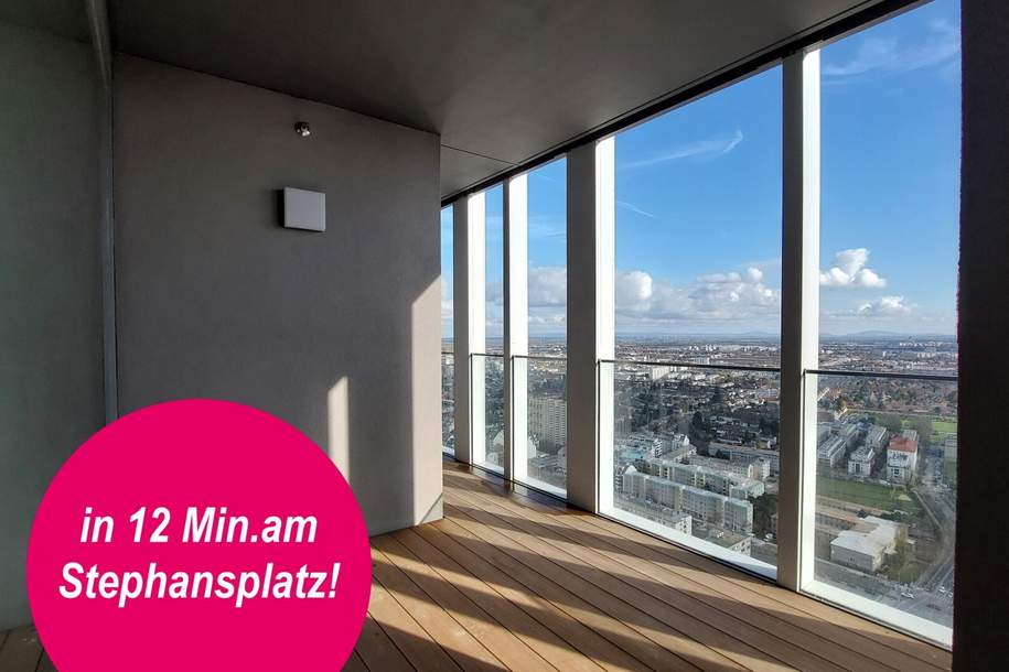 Lebenswert mit Weitblick - Pool, Sauna & Fitnessraum inklusive! TOWER HOMES, Wohnung-miete, 1.985,00,€, 1220 Wien 22., Donaustadt