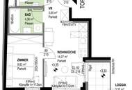 ERSTBEZUG | 2-Zimmer Wohnung mit Loggia | Fernwärme | Fassadenbegrünung | TG-Stellplatz optional | Nachhaltiges Wohnbauprojekt