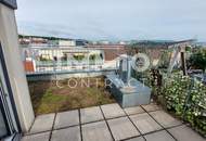 Aussichtsplattform mit Blick über Wien: Dachterrassen-Maisonette: Singrienergasse 13 - Top 13
