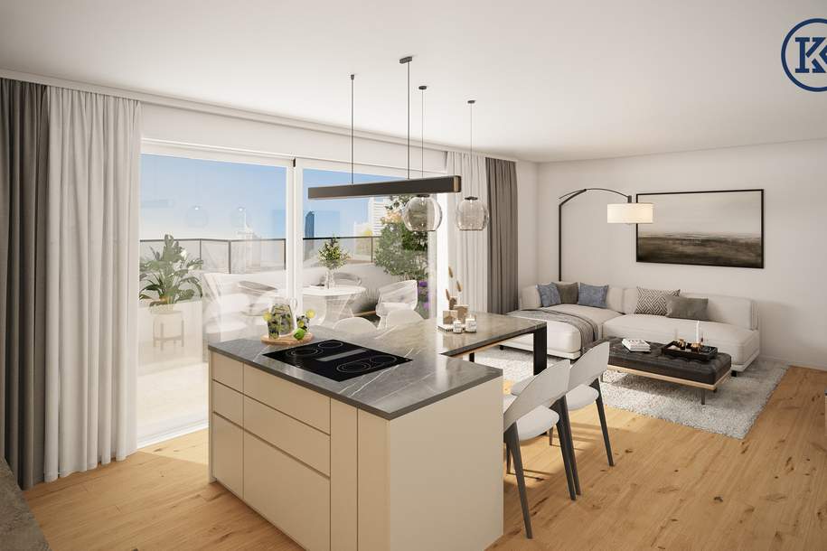 Traum-Dachwohnung mit Airbnb-Genehmigung!, Wohnung-kauf, 699.900,€, 1220 Wien 22., Donaustadt