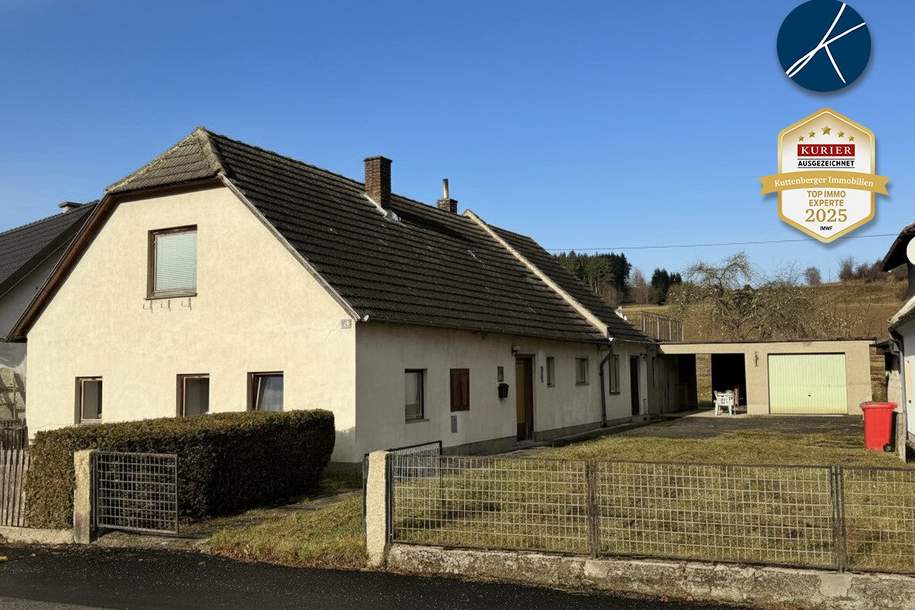 Sanierungsbedürftiges Landhaus mit großer GARTENFLÄCHE, Haus-kauf, 70.000,€, 3914 Zwettl