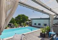 Familienidylle mit moderner Energietechnik, Pool und traumhaftem Garten in Pottendorf
