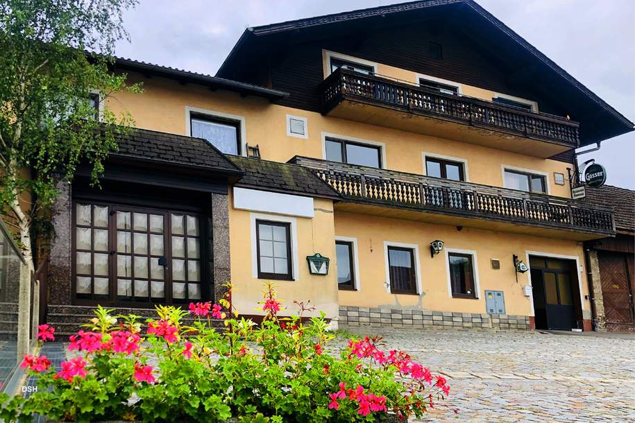 ANLAGEOBJEKT :Fremdenzimmer - 2Gastro-Objekte teilw. ganzj. Vermietung ca. 5,6% mit ca. 1,8ha Landwirt/Forst NÖ Waldviertel Nord, Gewerbeobjekt-kauf, 320.000,€, 3860 Gmünd
